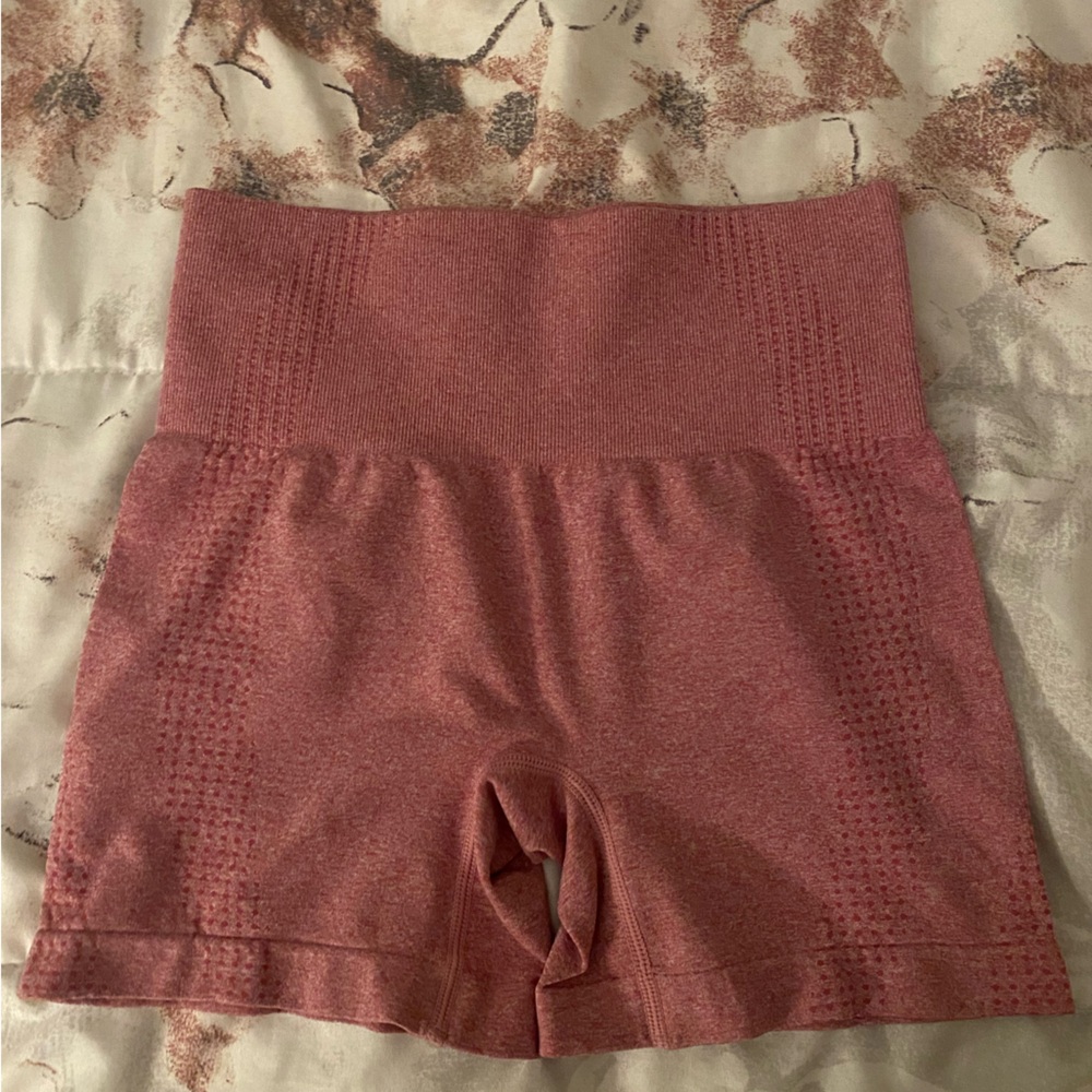 Pink workout shorts